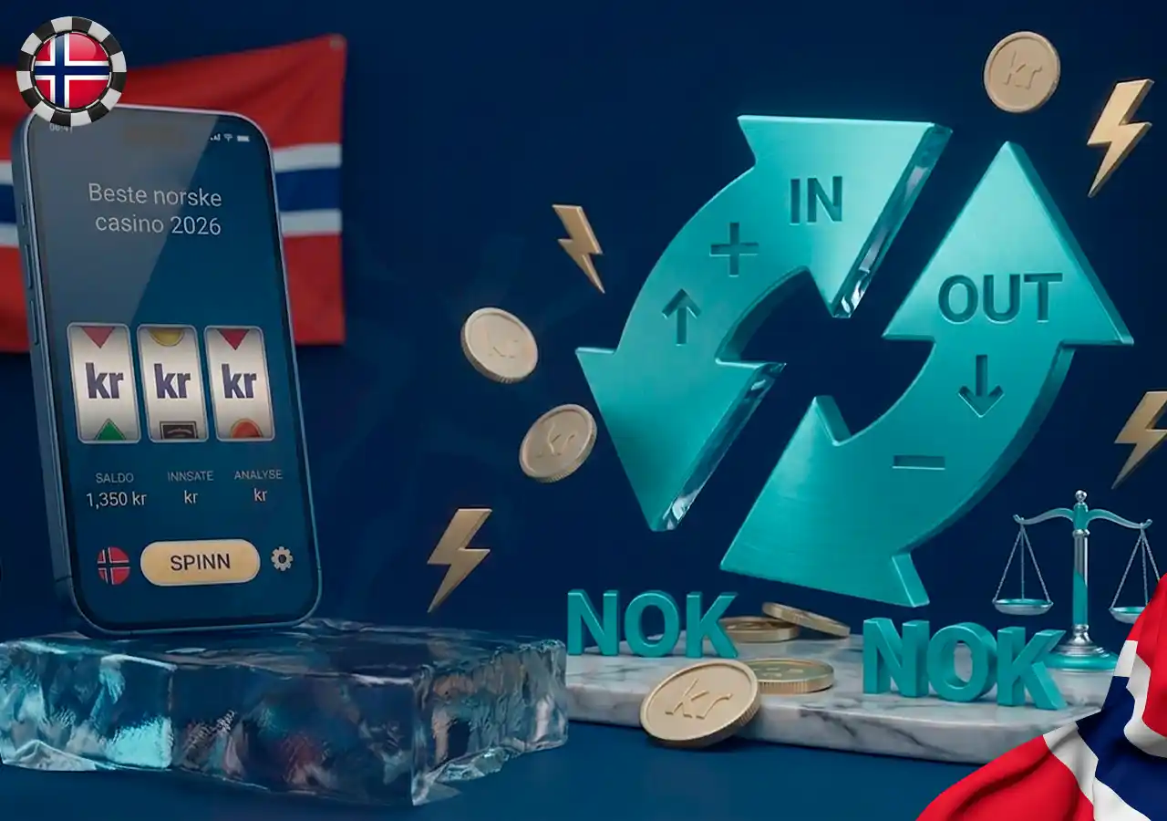 Enkel guide for innskudd og uttak hos norske nettcasinoer.