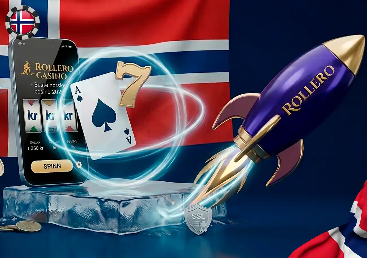Rollero Casino anmeldelse – raske uttak og stort spillutvalg.