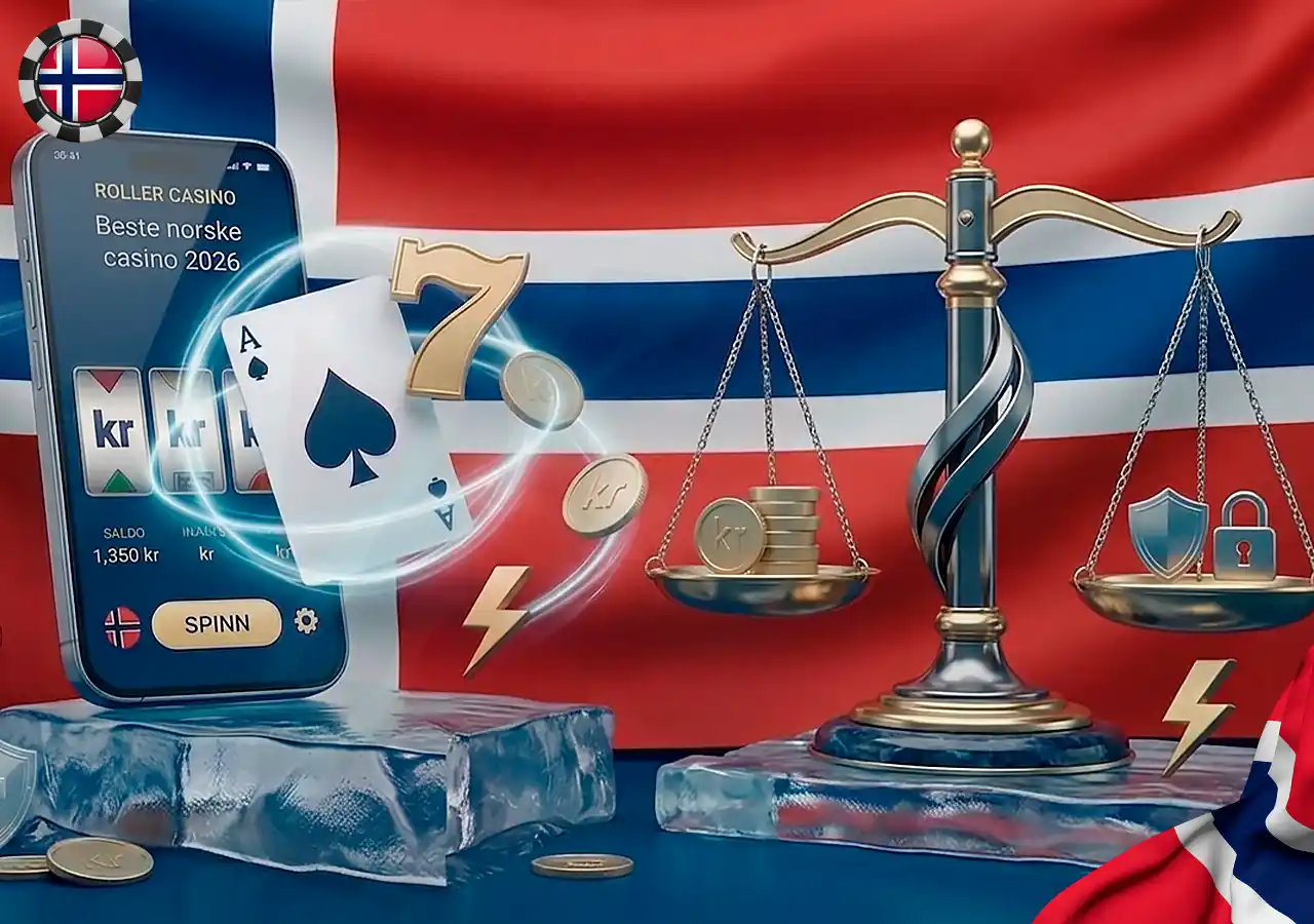 Guide til lovligheten av online casino og pengespill i Norge.